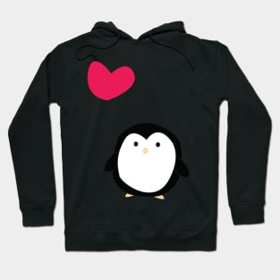 Heart Balloon Penguin Hoodie